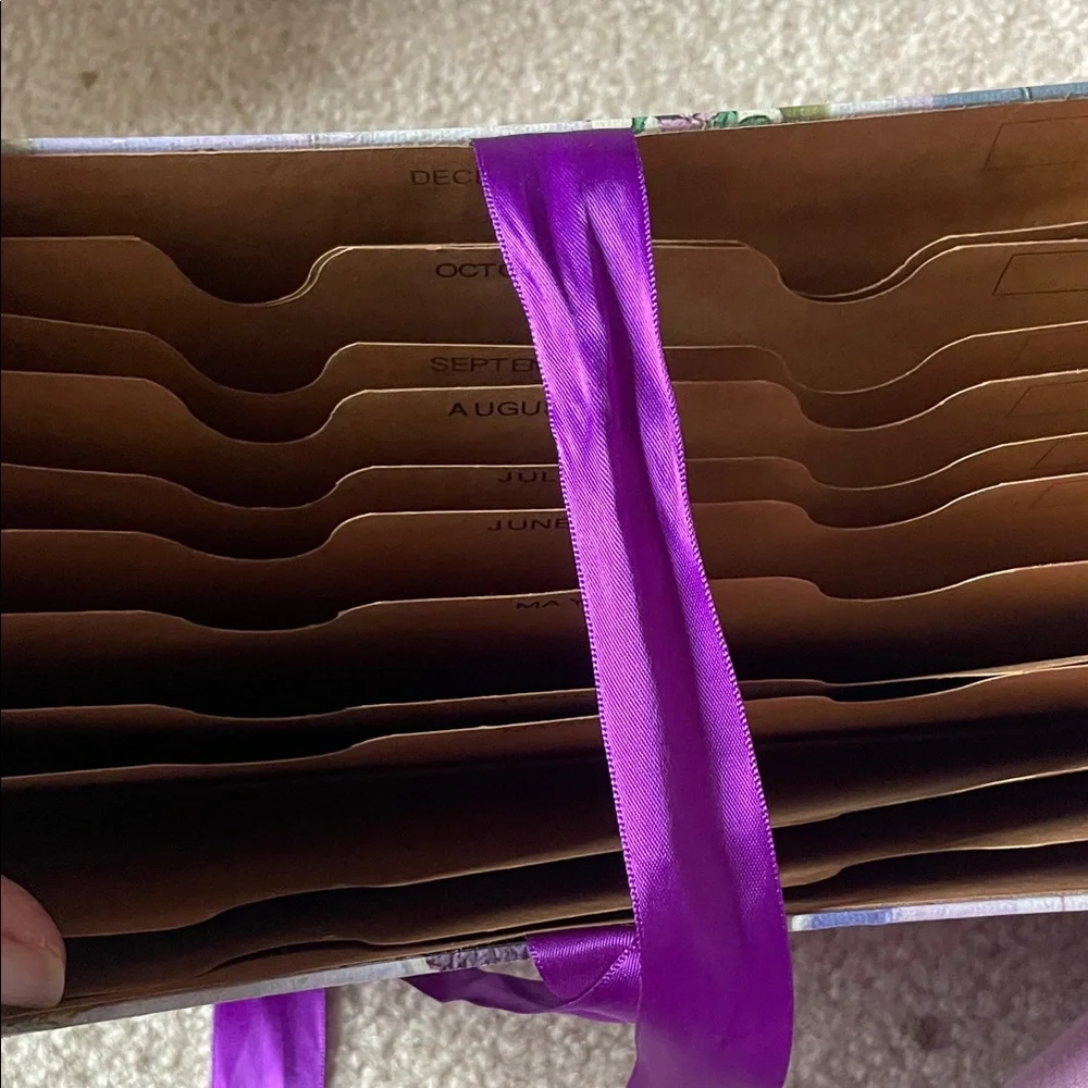 Fashion File with Purple Ribbon